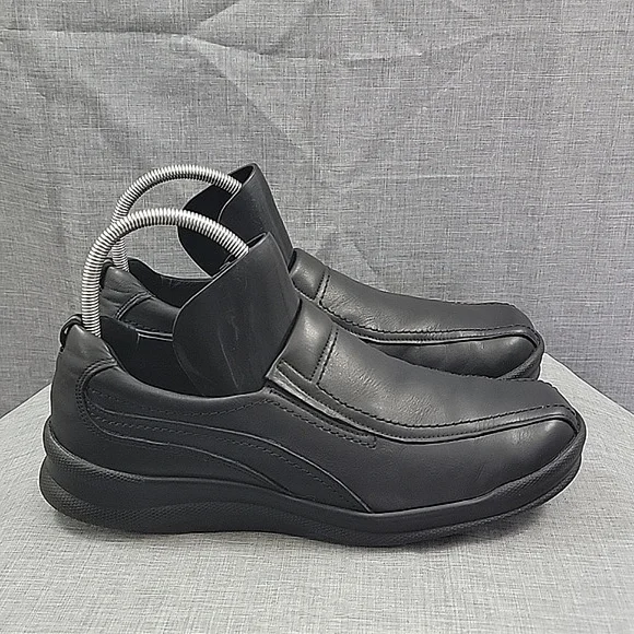 SAS Men's Cruise On Black leather slip-on loafers comfort shoes Men's SZ 11M